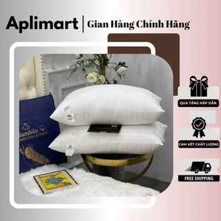 Ruột gối lông vũ nhân tạo chính hãng bambiloo cao cấp kích thước 48x74cm