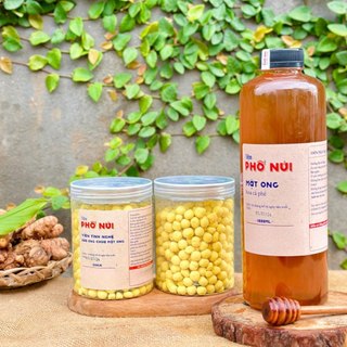Combo 2 hũ 330 gram viên tinh nghệ sữa ong chúa mật ong + 1l mật ong hoa cà phê - tiệm phố núi