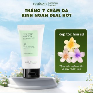 Sữa Rửa Mặt Tạo Bọt Tràm Trà Và Thảo Mộc FOODMATE Tea Tree & Herbs Clearsing Foam 120ml