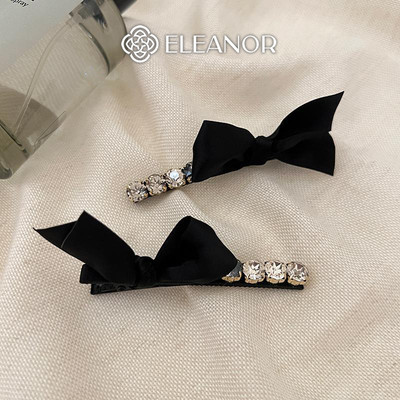 Kẹp tóc nữ Eleanor Accessories đính đá kẹp tóc nơ tiểu thư phụ kiện tóc 7803