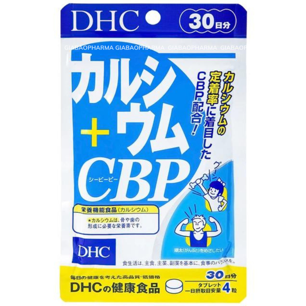 Viên uống bổ sung Canxi DHC Calcium + CBP hỗ trợ xương chắc khoẻ, hỗ trợ giảm đau nhức xương khớp (30 ngày)