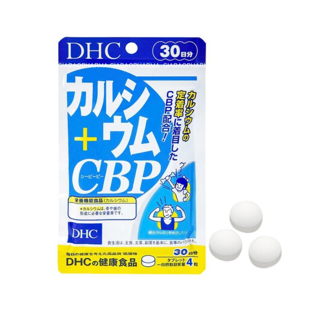 Viên uống bổ sung Canxi DHC Calcium + CBP hỗ trợ xương chắc khoẻ, hỗ trợ giảm đau nhức xương khớp (30 ngày)