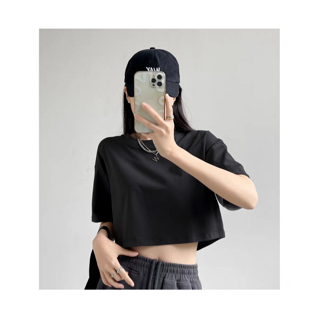 ÁO CROPTOP TRƠN FULL MÀU FORM RỘNG BEST SELLER BST26 | BigBuy360 - bigbuy360.vn
