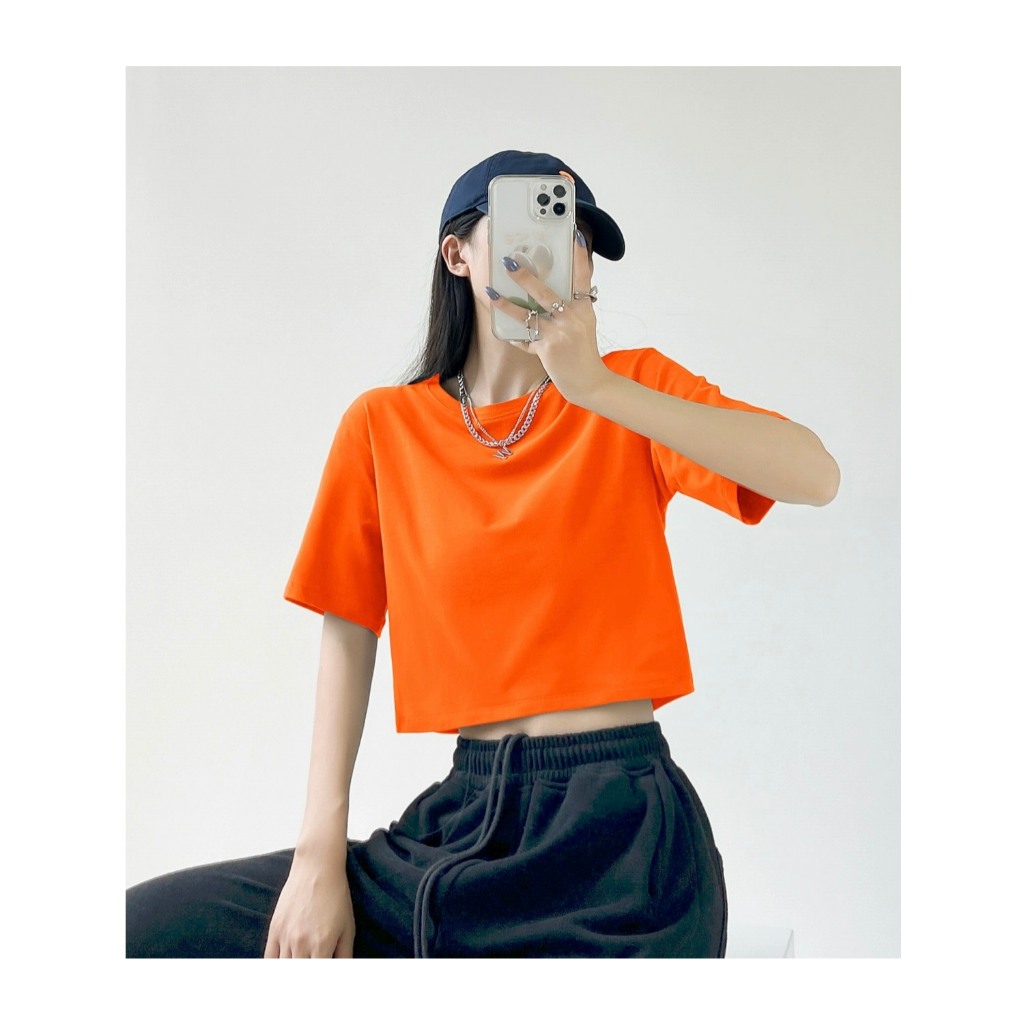 ÁO CROPTOP TRƠN FULL MÀU FORM RỘNG BEST SELLER BST26 | BigBuy360 - bigbuy360.vn