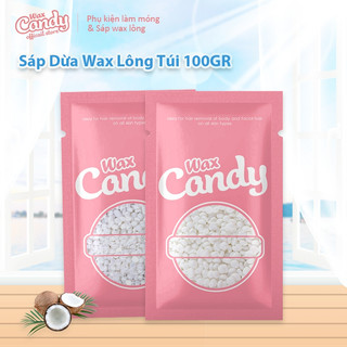 Sáp Wax Lông Nóng Coconut 100gr sáp hạt đậu tẩy lông tặng que gạt [CHE TÊN]
