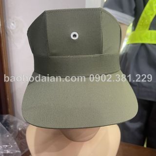 Mũ bảo vệ 3 cạnh màu cỏ úa