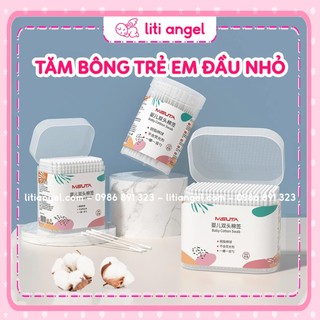 Tăm bông cho bé sơ sinh Misuta hộp 400 que, 200 que, tăm bông trẻ em cao cấp