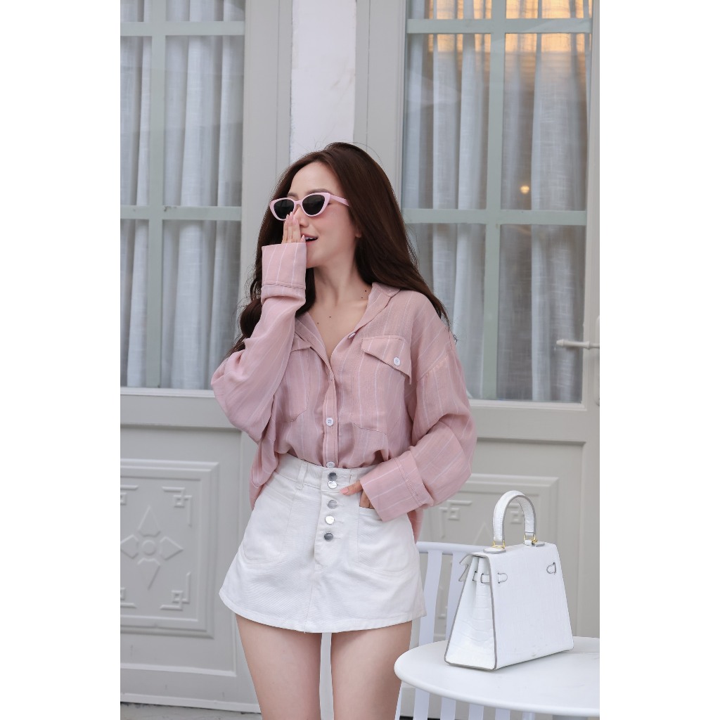 Váy Trắng 4 Nút - 3614