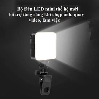 Đèn Led mini trợ sáng livestream chụp ảnh quay video kẹp lên điện thoại ipad máy tính laptop máy ảnh