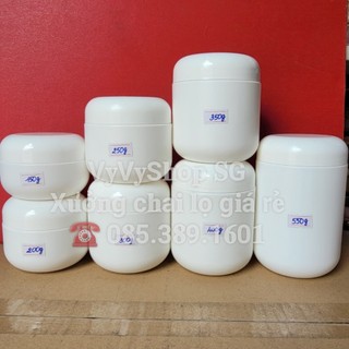 Hủ nhựa bầu 100g/150g/200g/250g/300g không độn đáy