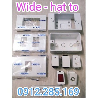 Hạt ổ cắm điện, công tắc, mặt nạ ổ Panasonic WIDE ( Mặt, hạt lớn ) hàng chính hãng