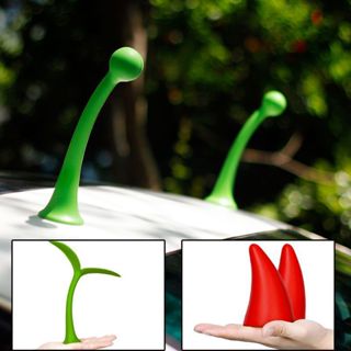 Phụ Kiện Dán Hình Sừng, Mầm Lá 3D Dễ Thương Trang Trí  Xe Ô Tô, Xe Máy, Mũ Bảo Hiểm