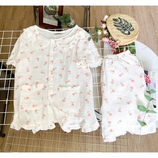 Đồ bộ pijama mặc nhà vải lụa/đũi/kate mềm đẹp