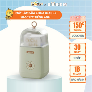 Máy Làm Sữa Chua Bear Mini 1L Lên Men 3 Chế Độ Tự Động An Toàn Vệ Sinh Thực Phẩm SB-SC12C