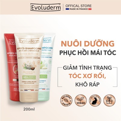 Kem Xả Evoluderm Không Silicone, Chiết Xuất Giúp Tóc Suôn Mượt, Khỏe Mạnh ( Nhiều phân loại)