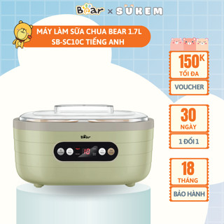 Máy Làm Sữa Chua Bear 1,7L Đa Chức Năng Lên Men Tự Động Đảm Bảo An Toàn Vệ Sinh Thực Phẩm SB-SC10C