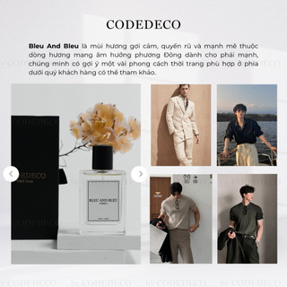Tinh Dầu Nước Hoa Nam CODEDECO Bleu And Bleu 50ml