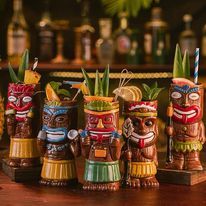Ly Sứ Tiki Cocktail Thổ Dân - Aboriginal Tiki Cup Designs - Tiki Cocktail