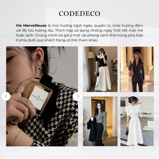 Tinh dầu nước hoa nữ CODEDECO Vie Merveilleuse 50ml