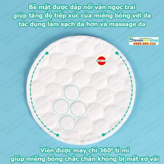 Bông tẩy trang Massage 100 miếng