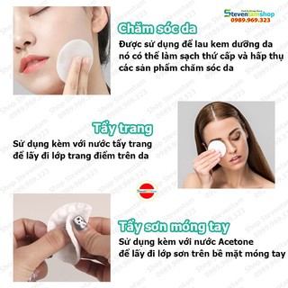 Bông tẩy trang Massage 100 miếng