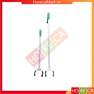 Gậy gắp rác - dụng cụ, cây, kẹp gắp rác inox - cán nhựa dài