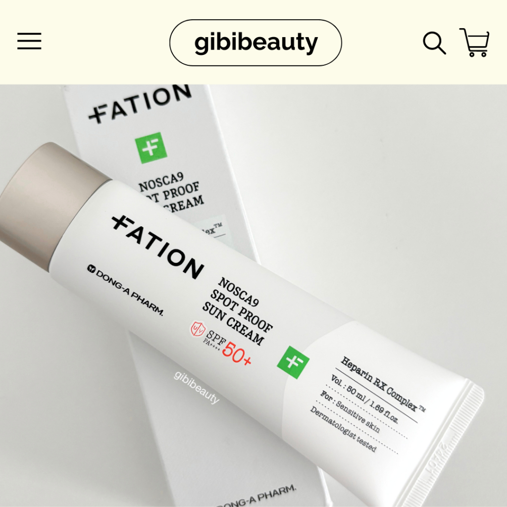 Kem chống nắng FATION Nosca9 Spot Proof Sun Cream 50ml