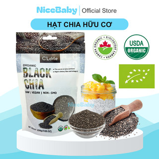 Hạt Chia Hữu Cơ C'lavie Organic Cho Bé Ăn Dặm Chứa Nhiều Omega3 Giàu Dưỡng Chất NiceBaby