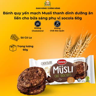 Bánh quy Emco Musli Chocolate vị Socola 60g