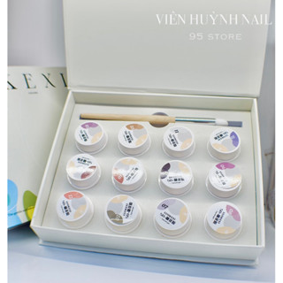 Set gel nặn hoa khô không cần lưu huỳnh LUOKEXI cao cấp 12 màu tặng kèm bút nặn