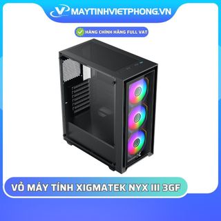 Vỏ máy tính - vỏ case xigmatek nyx iii 3gf - sẵn 3fan vô cực