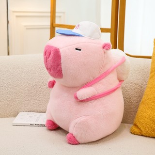 Capybara hồng, capybara gấu bông, capybara chảy nước mũi, capybara hồng balo, chuột lang nước