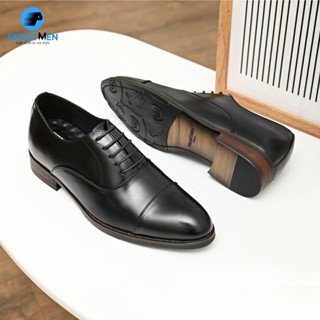 Giày công sở nam tăng chiều cao GC-16 Đen