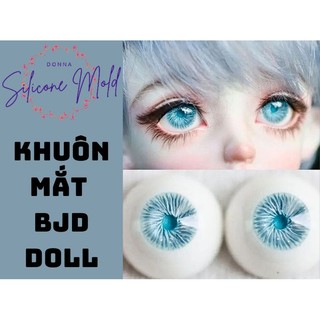Khuôn silicone trong dẻo đổ resin mắt bjd doll