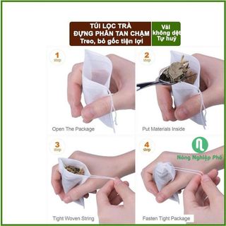 Combo 50 cái túi lọc đựng phân tan chậm