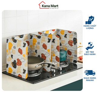 Tấm chắn dầu mỡ, chắn gió bếp gas hoạ tiết hoa văn - Kana Mart