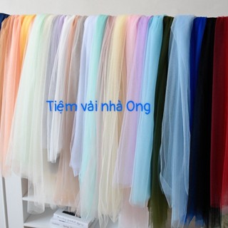 Vải voan Lưới Tutu Mềm- [Đi đơn từ 2m] -Trang trí Sự kiện, Thắt nơ ghế, Decor Chụp ảnh