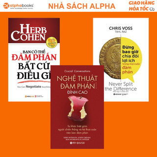 Lẻ/combo sách hay về nghệ thuật đàm phán: bạn có thể đàm phán+ đừng bao giờ chia đôi lợi ích+nghệ thuật đàm phán