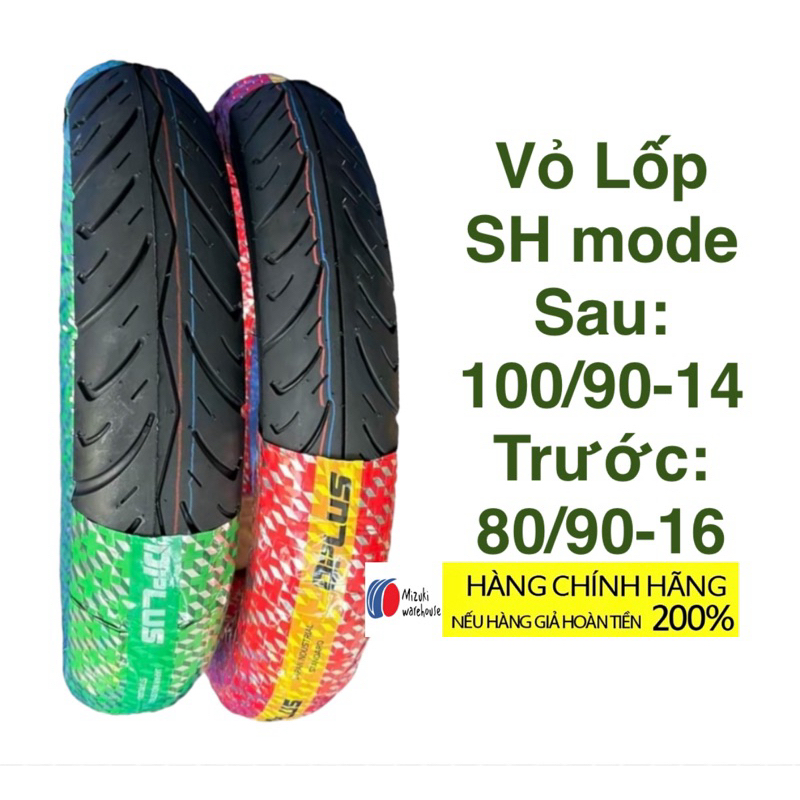 Vỏ ( Lốp) cho Honda SH Mode size chuẩn theo xe 100/90-14 và 80/90-16 hiệu Dplus
