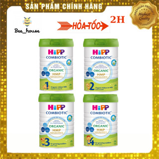 Sữa hipp organic hmp mẫu mới số 1/2/3/4 lon 800g