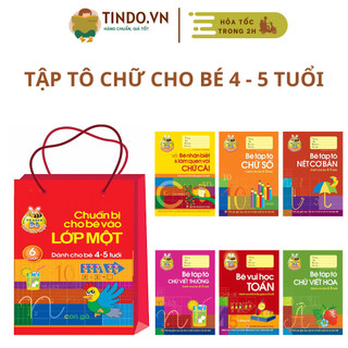 Sách - combo chuẩn bị cho bé vào lớp 1 - dành cho bé 4-5 tuổi