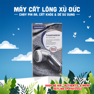 (Bảo hành tại VN) Máy cắt lông xù quần áo, vải Ideen Welt Đức (Ideenwelt), máy cắt khỏe, chạy pin AA