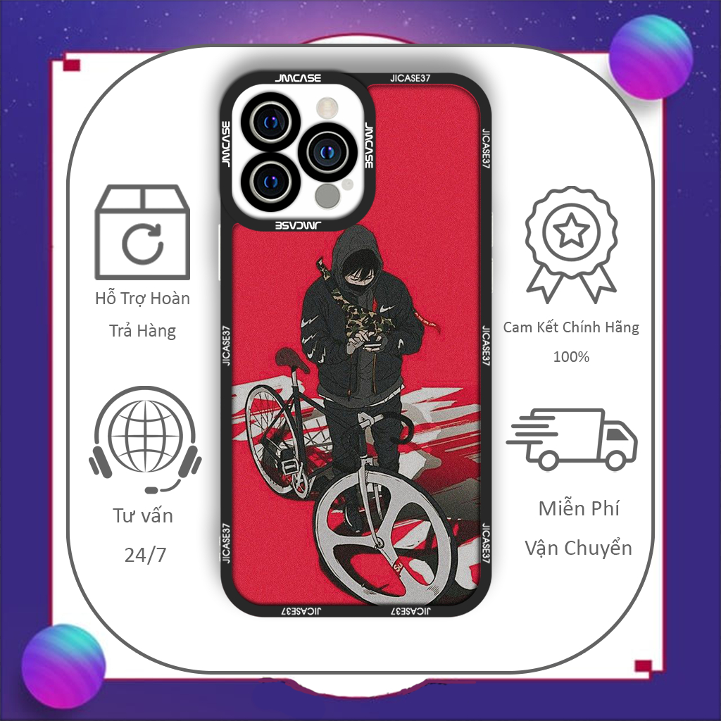 Ốp lưng iphone cạnh vuông Jicase Jay Jo Windbreaker Manhwa Hành Quốc5