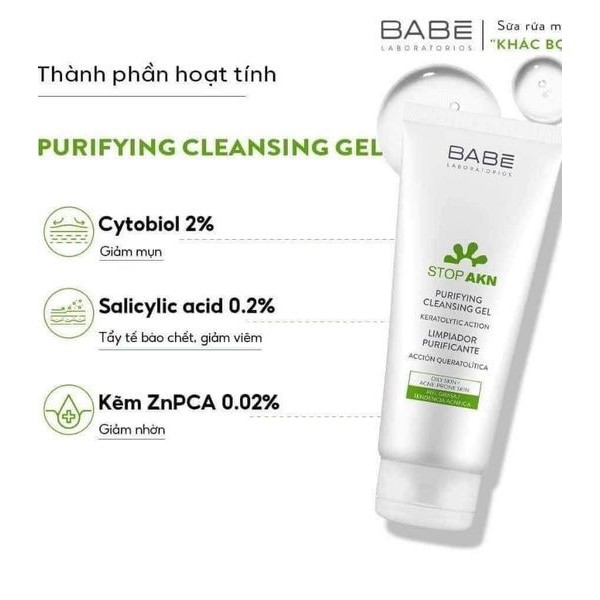 𝐒𝐮̛̃𝐚 𝐫𝐮̛̉𝐚 𝐦𝐚̣̆𝐭 𝐁𝐀𝐁𝐄 𝐒𝐭𝐨𝐩 𝐀𝐊𝐍 200ml