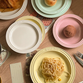Đĩa Sứ Goodday Men Bóng Phong Cách Bắc Âu Regala Decor - Đĩa Sứ Phong Cách Đơn Giản, Sang Trọng Tông Màu Pastel