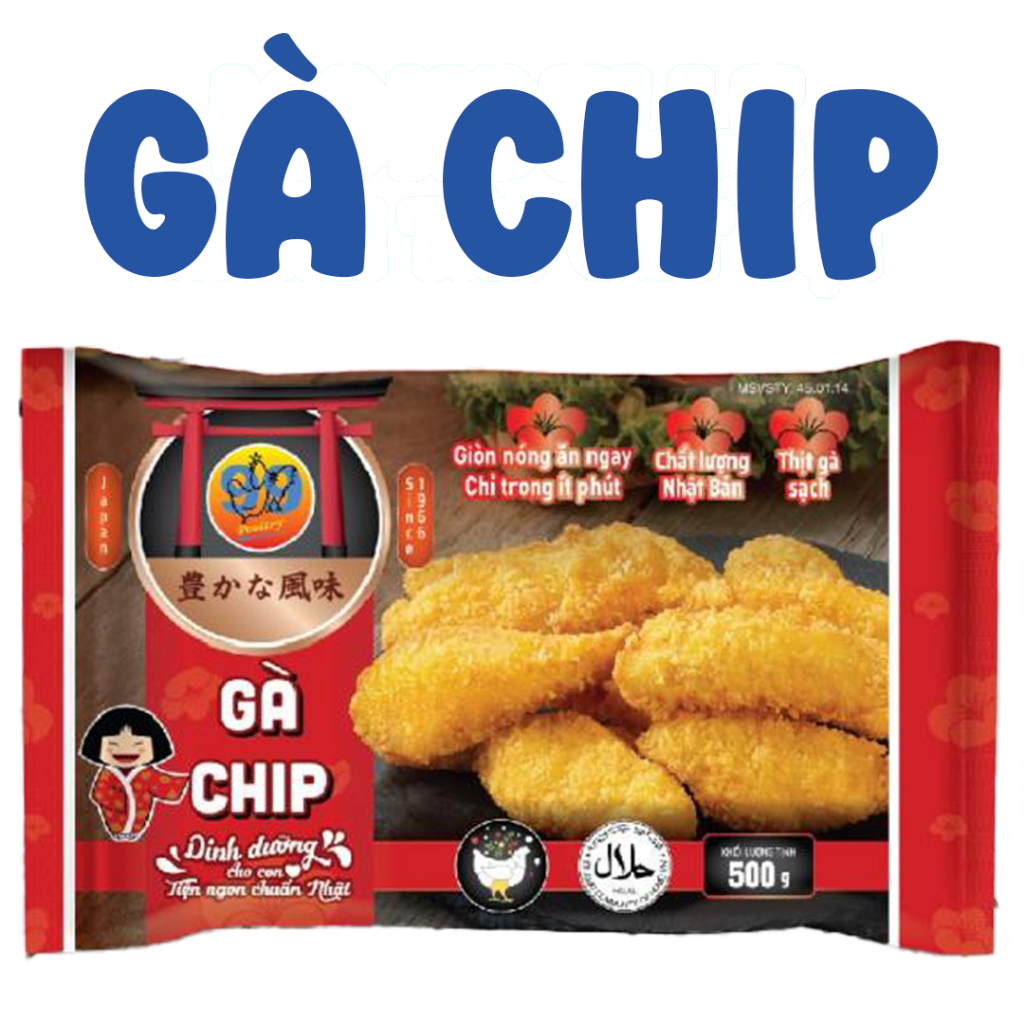 Gà chip gói 500g - Thương hiệu K&U - Hàng phân phối