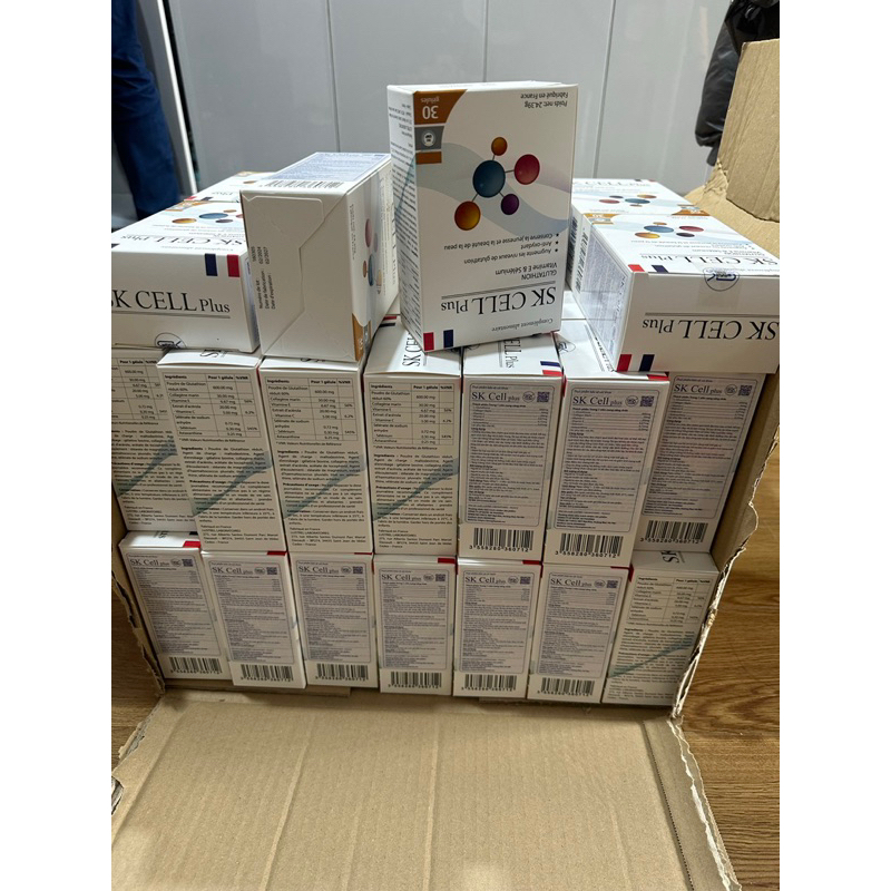 Chính hãng -Viên uống trắng da nhập khẩu Pháp Glutathion SK Cell Plus hàng công ty - Dr. Thu Hà