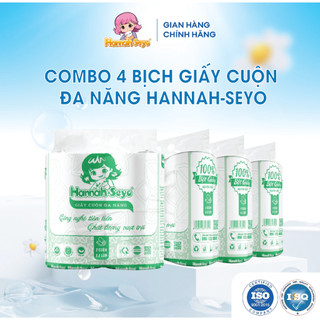 Combo 4 bịch khăn lau bếp Hannah Seyo thấm hút tốt siêu dai