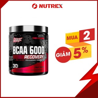 Thực phẩm bổ sung chống dị hóa và phục hồi cơ bắp nutrex bcaa 6000 30 lần dùng