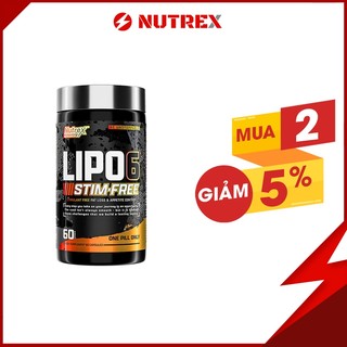 Hỗ trợ giảm mỡ an toàn nutrex lipo 6 stim free